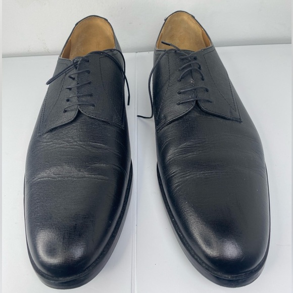 Boss Nordstrom Black Leather Derby Dress Lace Up Tie Luxury Designer Shoes main image 9